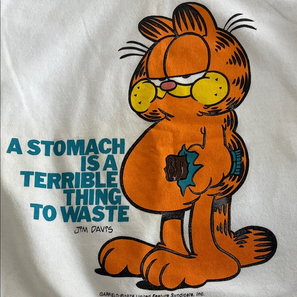 Vintage 1980s Flirts Garfield Sweatshirt - Picture 7 of 7
